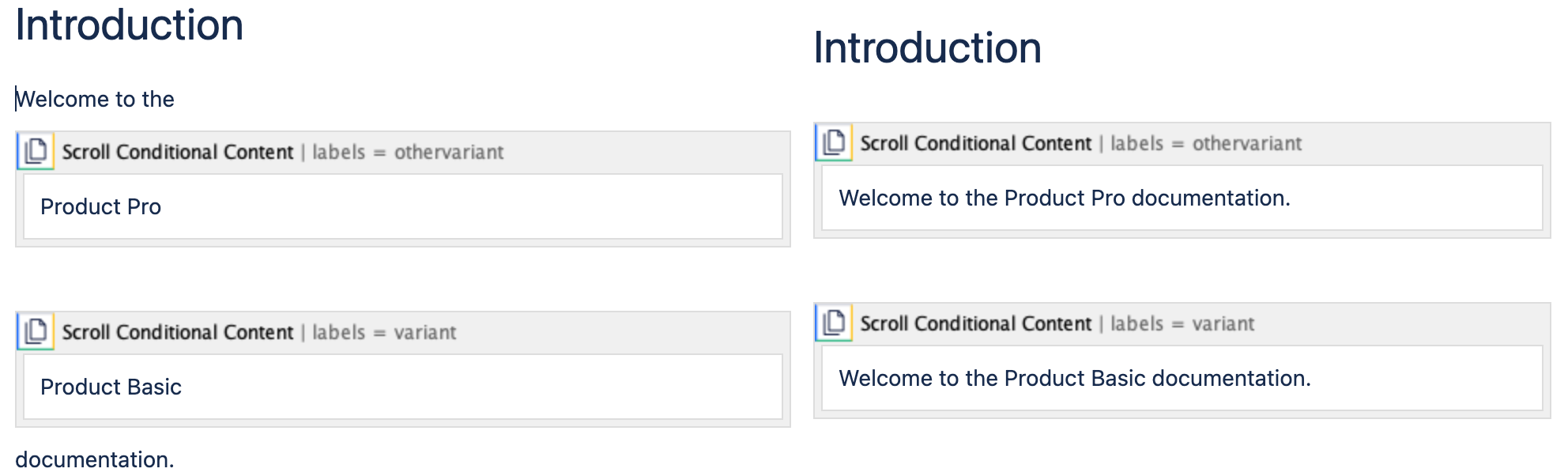 Conditional Content macros after conversion to Scroll Documents